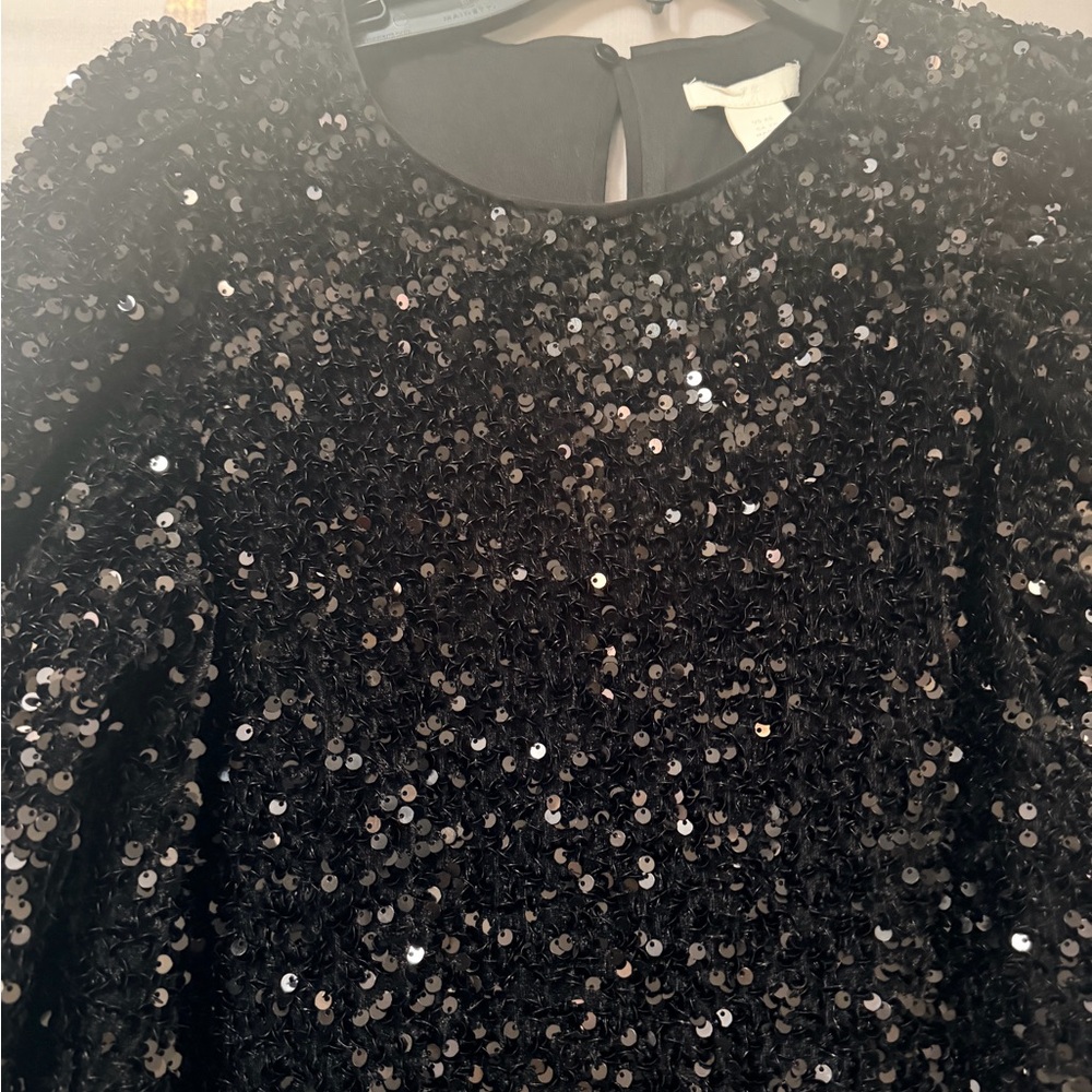Black Sequin Dress
